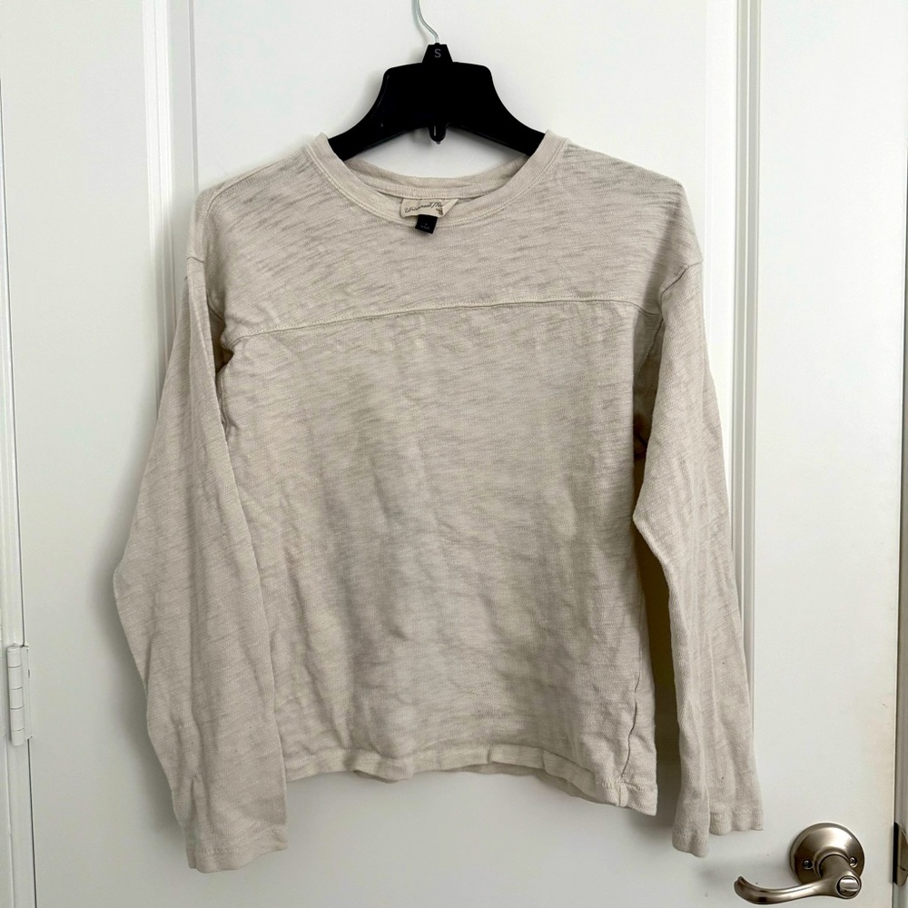 Universal Thread Goods Co. Off-White Long Sleeve Top